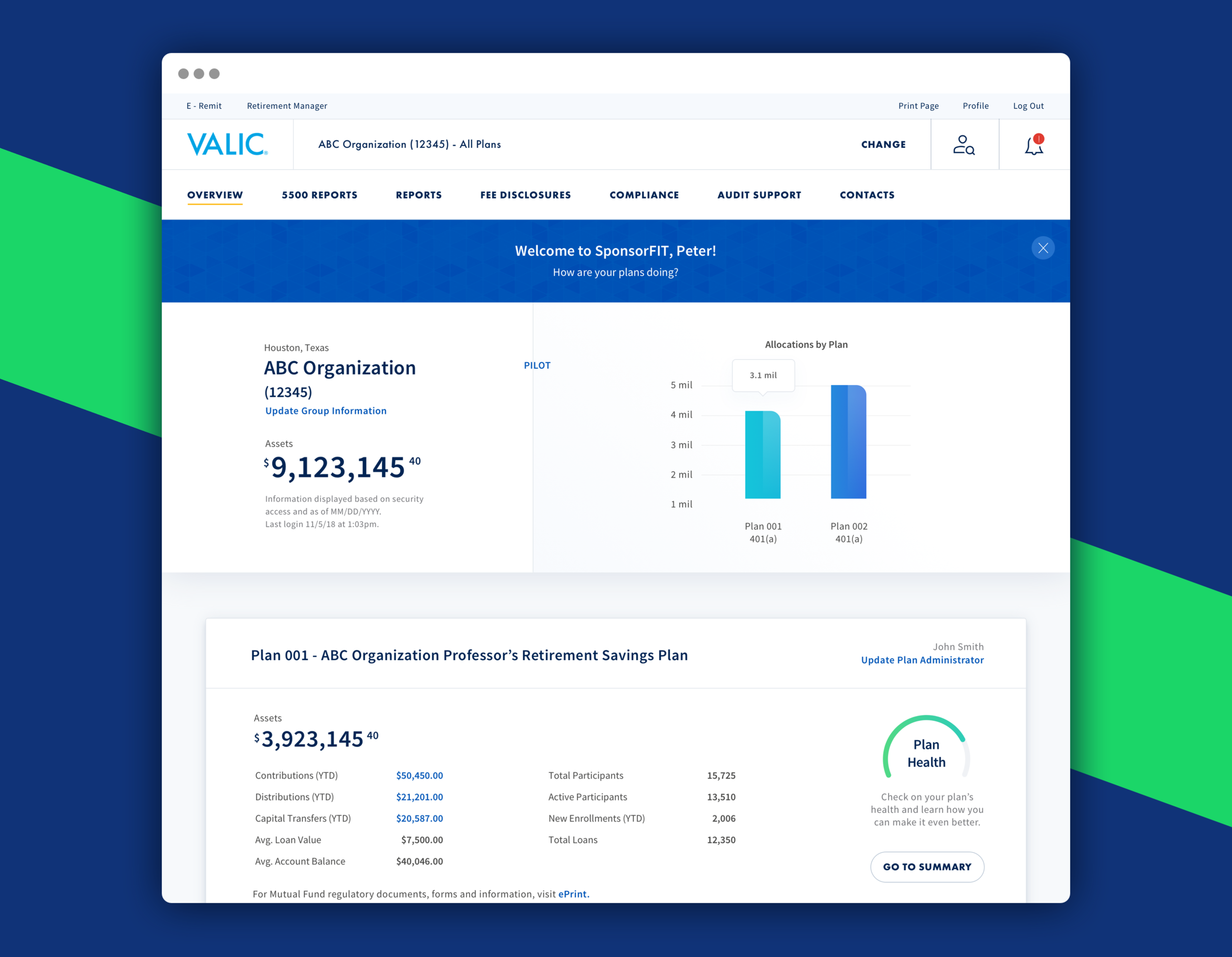 VALIC - Plan Sponsor Administration — Brent Brooks